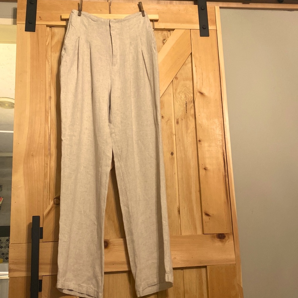 Shein cream linen-like pants but soft!
